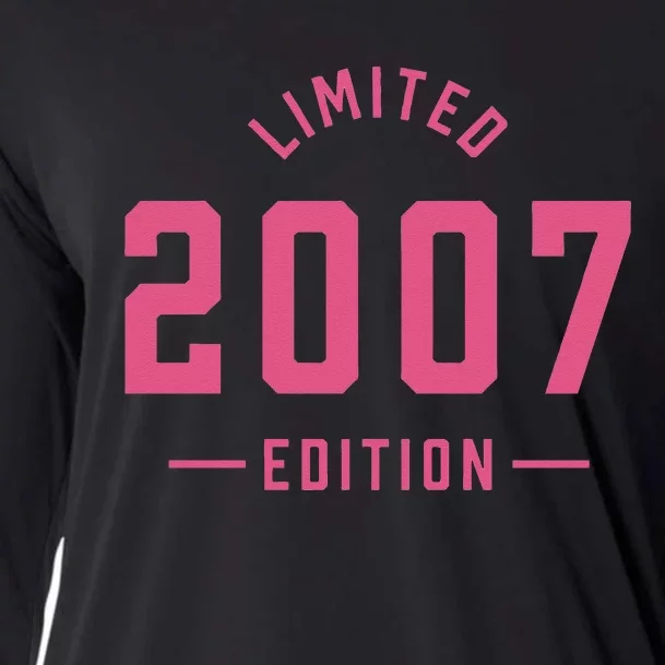 Pink Limited 2007 Edition Sweet 16th Birthday Teen Girl Cooling Performance Long Sleeve Crew