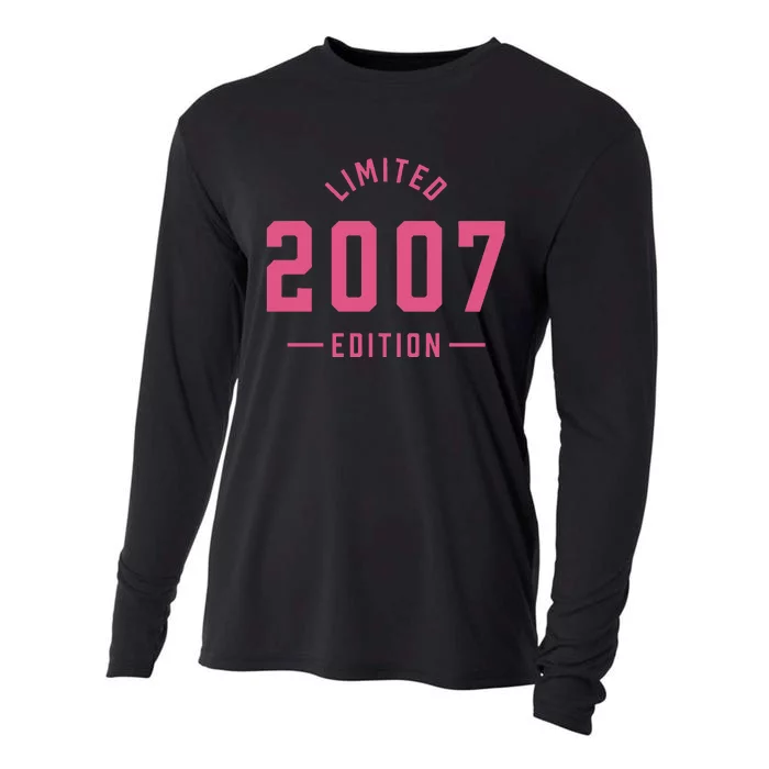 Pink Limited 2007 Edition Sweet 16th Birthday Teen Girl Cooling Performance Long Sleeve Crew