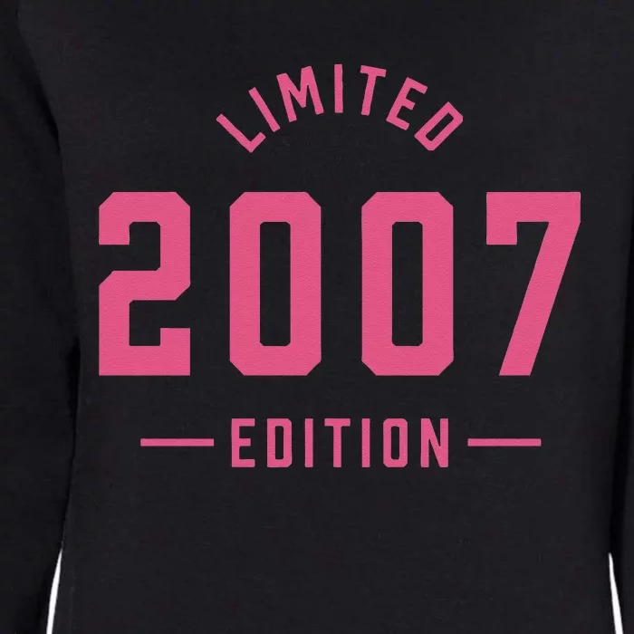 Pink Limited 2007 Edition Sweet 16th Birthday Teen Girl Womens California Wash Sweatshirt