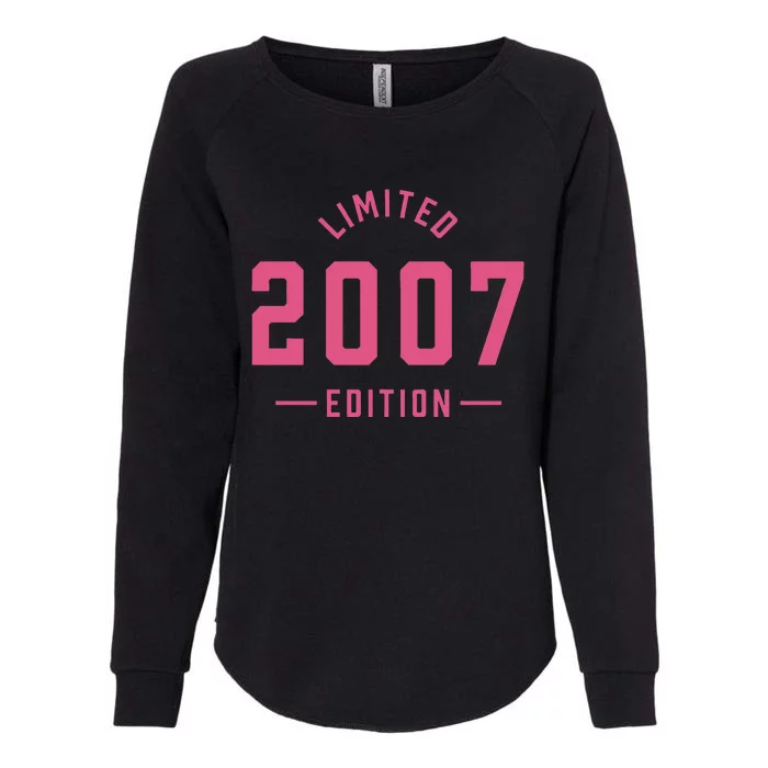 Pink Limited 2007 Edition Sweet 16th Birthday Teen Girl Womens California Wash Sweatshirt