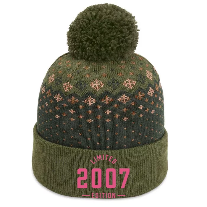 Pink Limited 2007 Edition Sweet 16th Birthday Teen Girl The Baniff Cuffed Pom Beanie