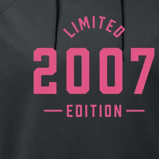 Pink Limited 2007 Edition Sweet 16th Birthday Teen Girl Performance Fleece Hoodie