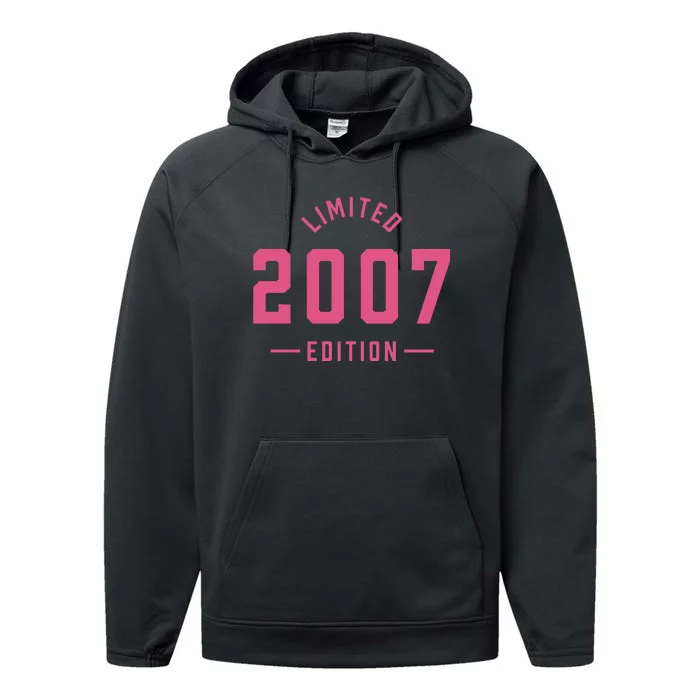 Pink Limited 2007 Edition Sweet 16th Birthday Teen Girl Performance Fleece Hoodie