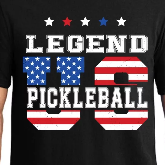 Pickleball Legend 4th Of July Pickleball Us American Flag Pajama Set