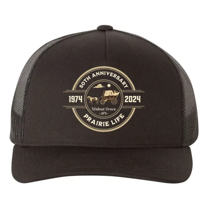 Prairie Life 50th Anniversary Celebration Walnut Yupoong Adult 5-Panel Trucker Hat