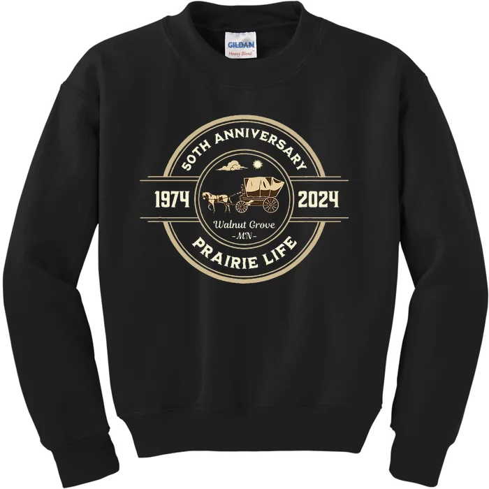 Prairie Life 50th Anniversary Celebration Walnut Kids Sweatshirt