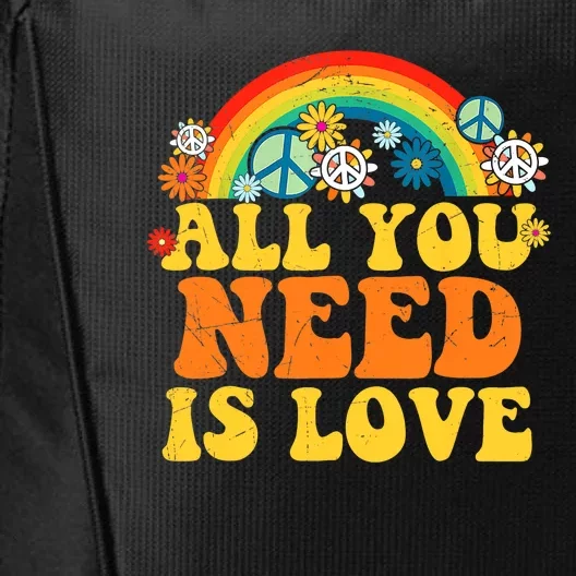 PEACE LOVE 60s 70s Tie Dye Groovy Hippie Costume City Backpack