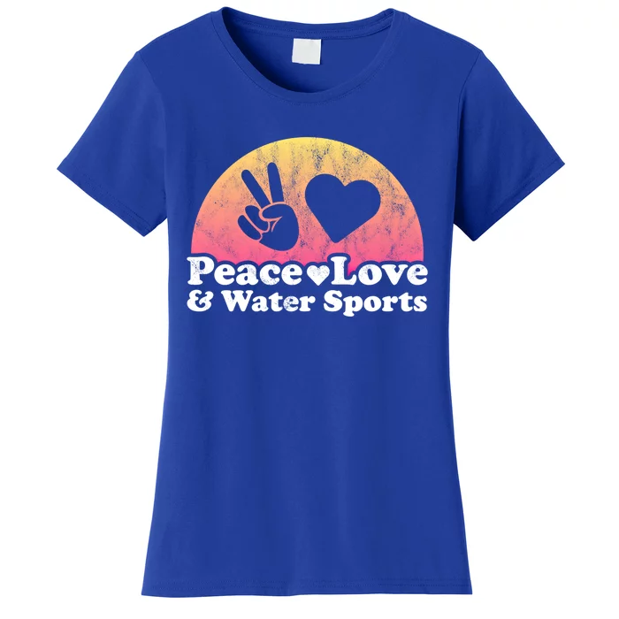 Peace Love And Water Sports Water Sport Gift Women's T-Shirt