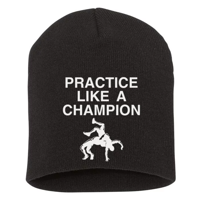 Practice Like A Champion Short Acrylic Beanie