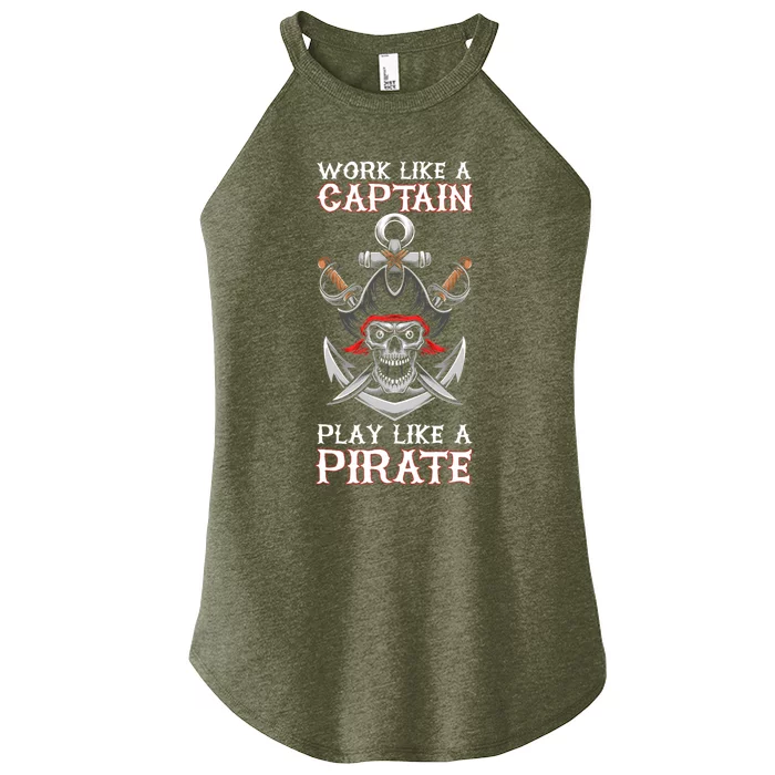 Play Like A Pirate Pirate Lovers Captain Pirate Gifts Women’s Perfect Tri Rocker Tank