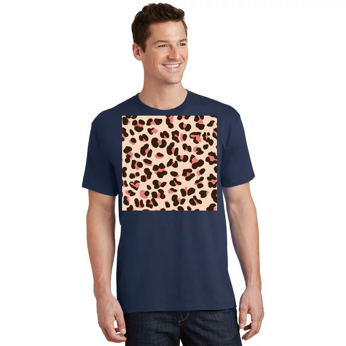 Pink Leopard Animal Print T-Shirt