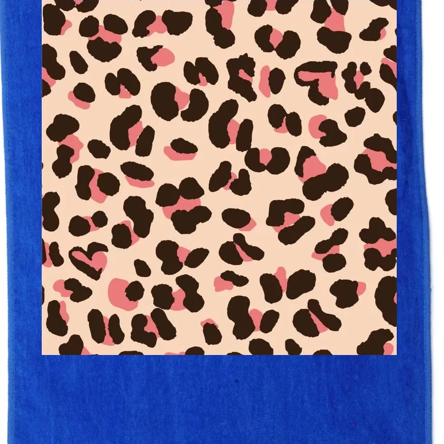 Pink Leopard Animal Print Platinum Collection Golf Towel