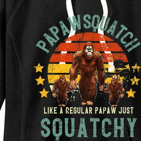 Papawsquatch Like A Papaw Just Way More Squatchy Women's Fleece Hoodie