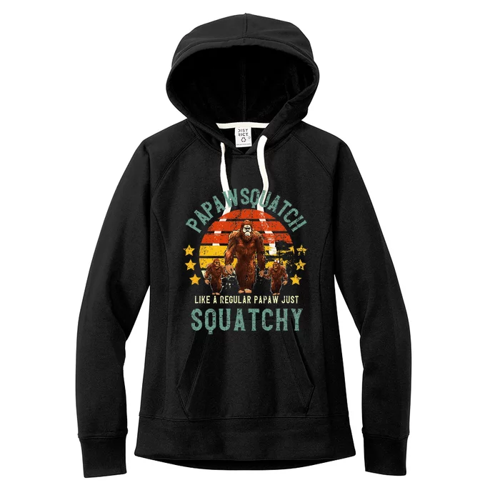 Papawsquatch Like A Papaw Just Way More Squatchy Women's Fleece Hoodie