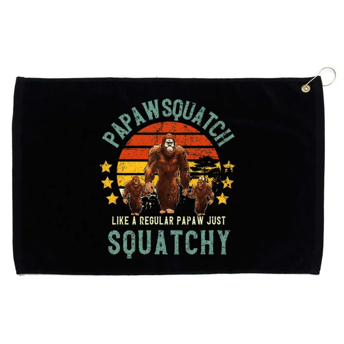 Papawsquatch Like A Papaw Just Way More Squatchy Grommeted Golf Towel