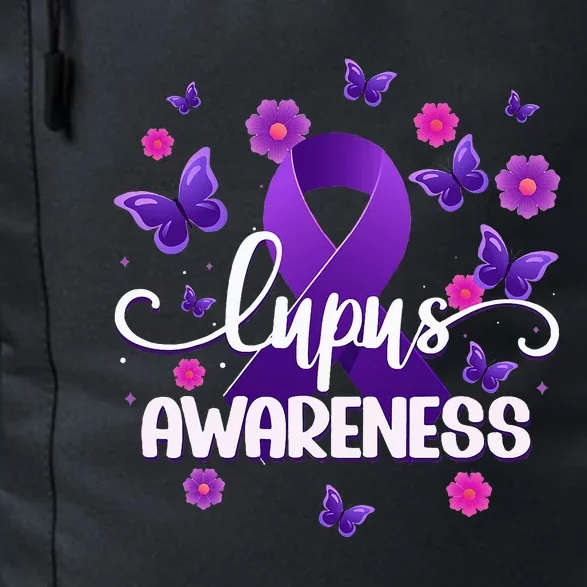 Purple Lupus Awareness Ribbon Purple Butterflies Lupus Daily Commute Backpack