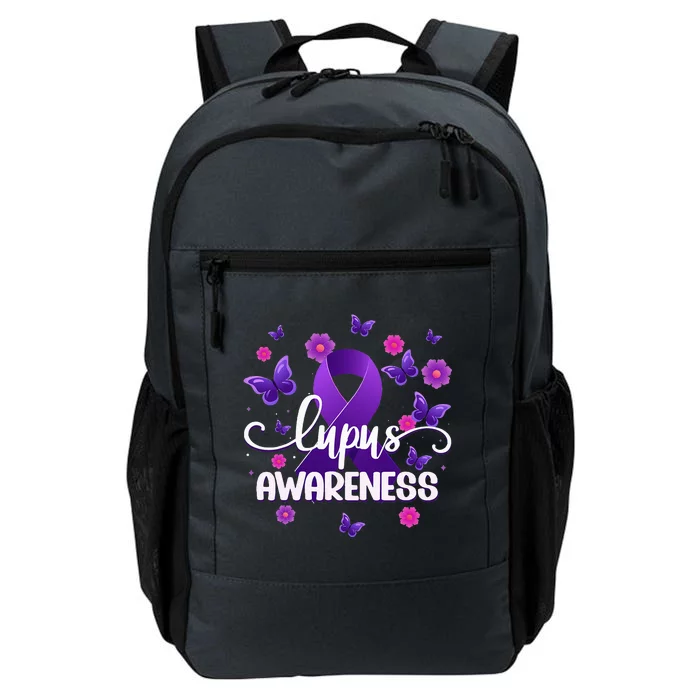 Purple Lupus Awareness Ribbon Purple Butterflies Lupus Daily Commute Backpack