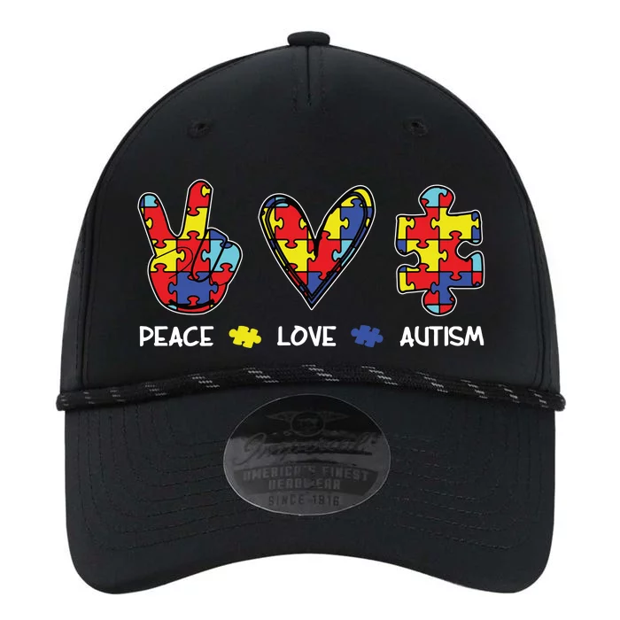 Peace Love Autism Awareness Performance The Dyno Cap