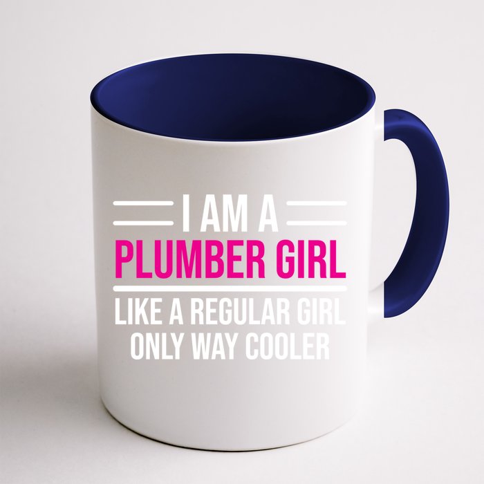 Plumber Like A Regular Cool Plumbing Cute Gift Front & Back Coffee Mug