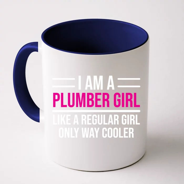 Plumber Like A Regular Cool Plumbing Cute Gift Front & Back Coffee Mug