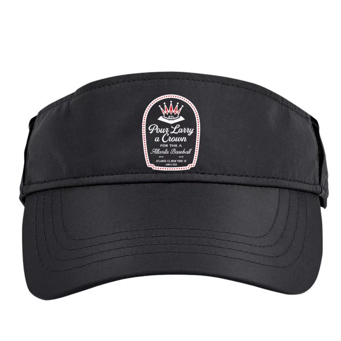 Pour Larry A Crown Atlanta Baseball Adult Drive Performance Visor