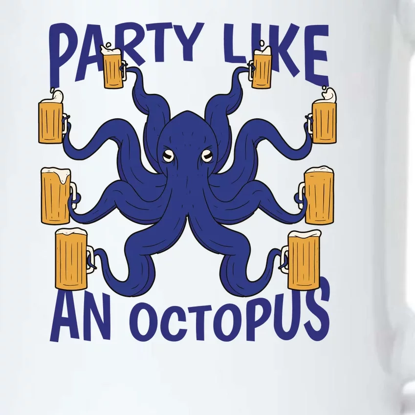 Party Like An Octopus Beer Black Color Changing Mug