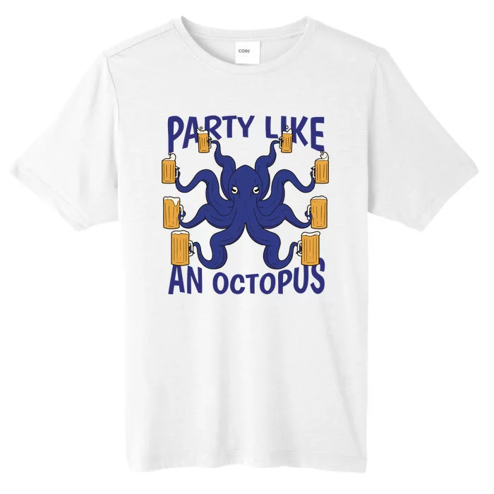 Party Like An Octopus Beer ChromaSoft Performance T-Shirt