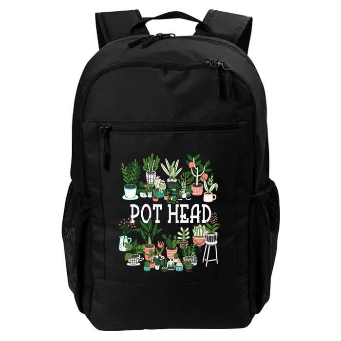 Plant Lover And Gardener Pot Head Succulent Daily Commute Backpack