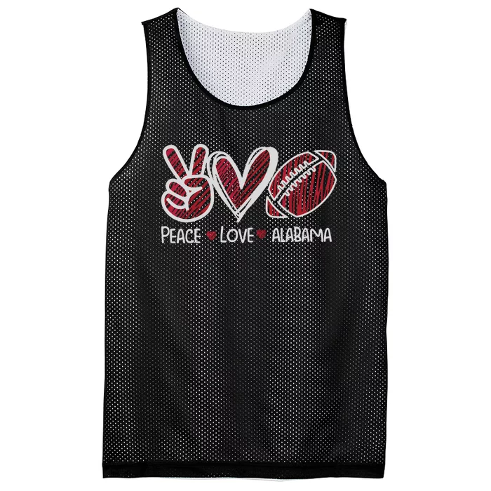 Peace Love Alabama Mesh Reversible Basketball Jersey Tank