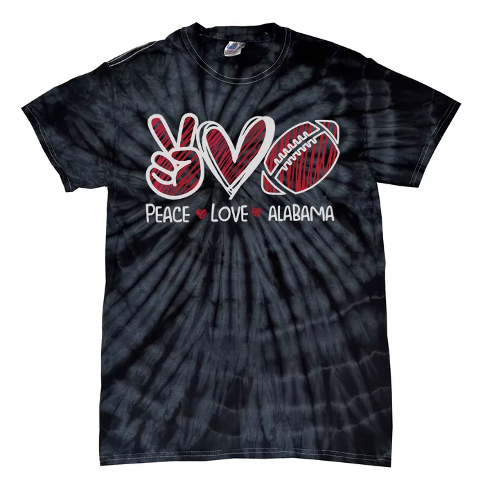 Peace Love Alabama Tie-Dye T-Shirt