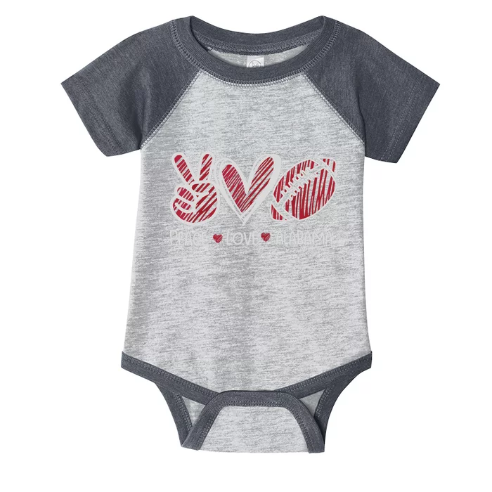 Peace Love Alabama Infant Baby Jersey Bodysuit