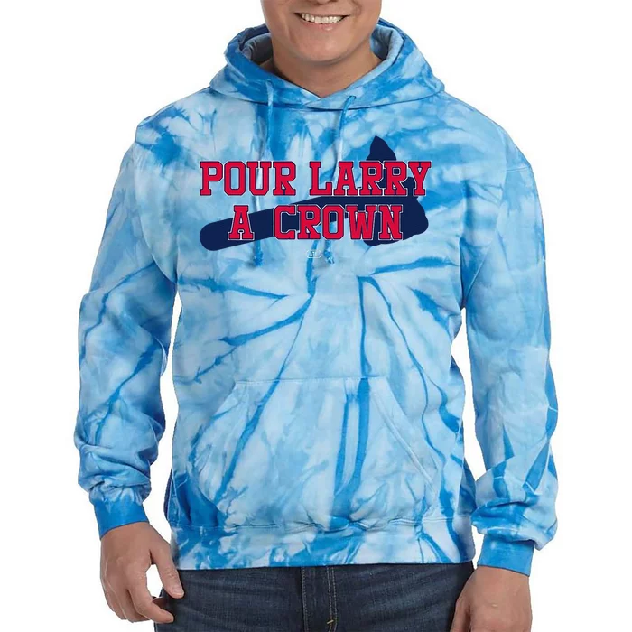 POUR LARRY A CROWN Home Run Celebration Funny Tie Dye Hoodie