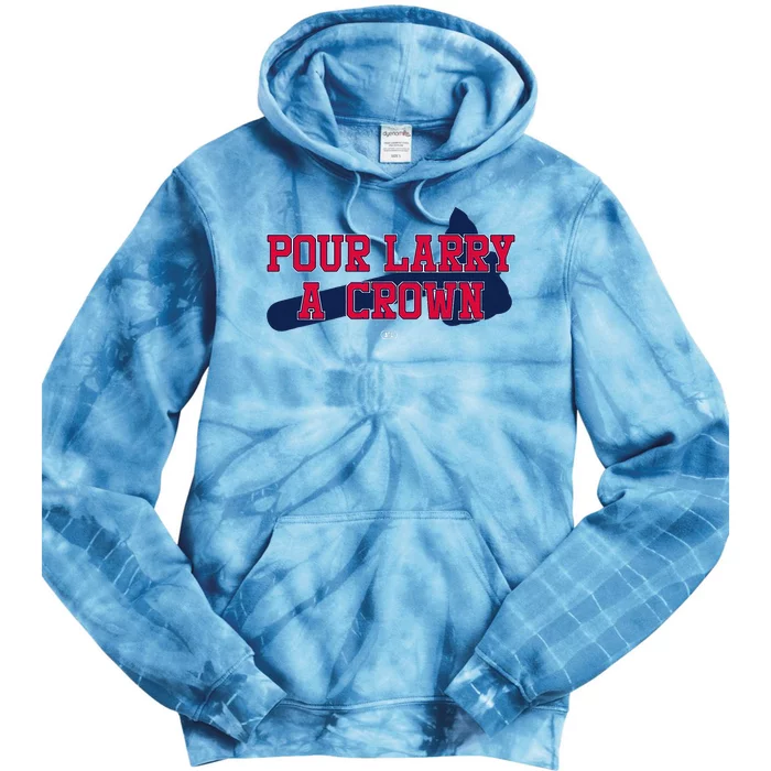 POUR LARRY A CROWN Home Run Celebration Funny Tie Dye Hoodie