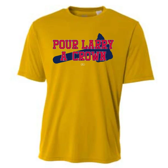 POUR LARRY A CROWN Home Run Celebration Funny Cooling Performance Crew T-Shirt