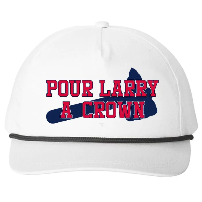 POUR LARRY A CROWN Home Run Celebration Funny Snapback Five-Panel Rope Hat