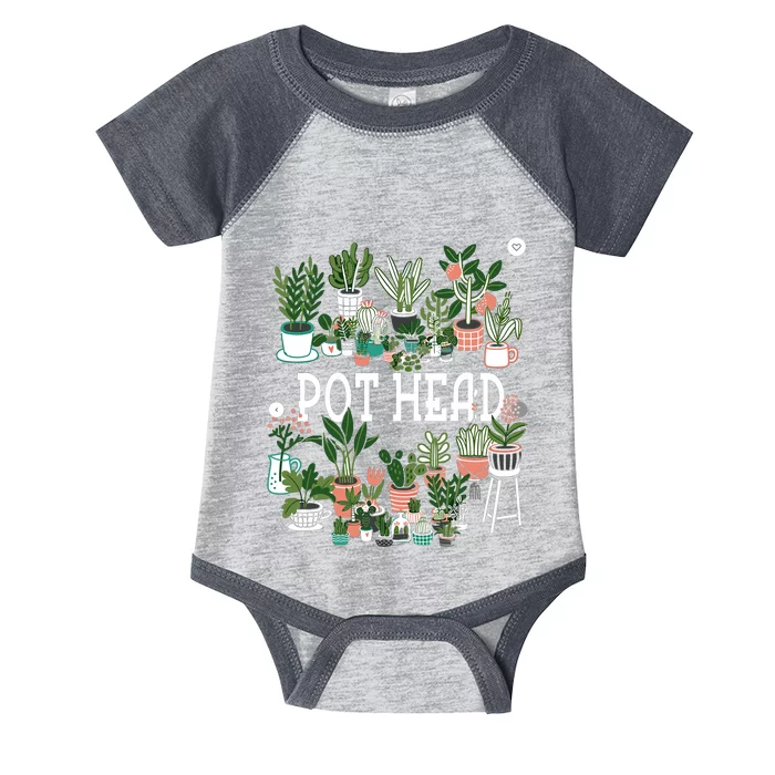 Plant Lover And Gardener Pot Head Succulent Infant Baby Jersey Bodysuit