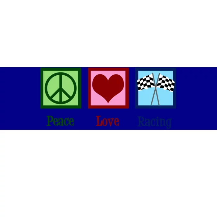 Peace Love Auto Racing Gift Bumper Sticker