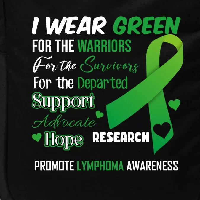 Promote Lymphoma Awareness Wear Green Impact Tech Backpack