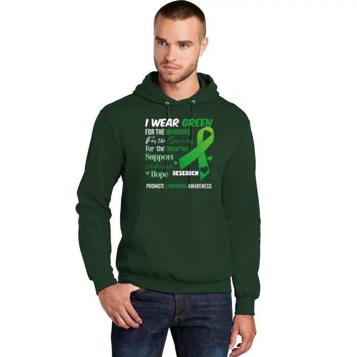 Promote Lymphoma Awareness Wear Green Hoodie