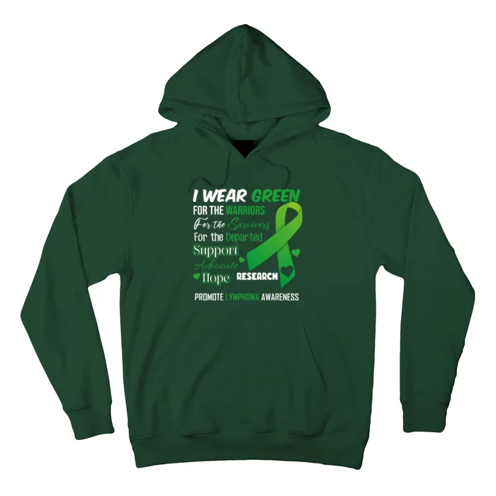 Promote Lymphoma Awareness Wear Green Hoodie