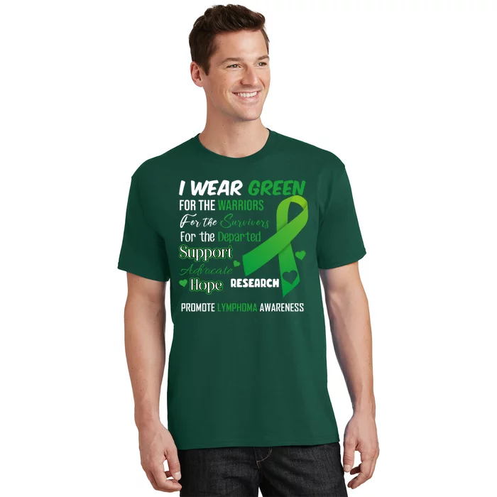 Promote Lymphoma Awareness Wear Green T-Shirt