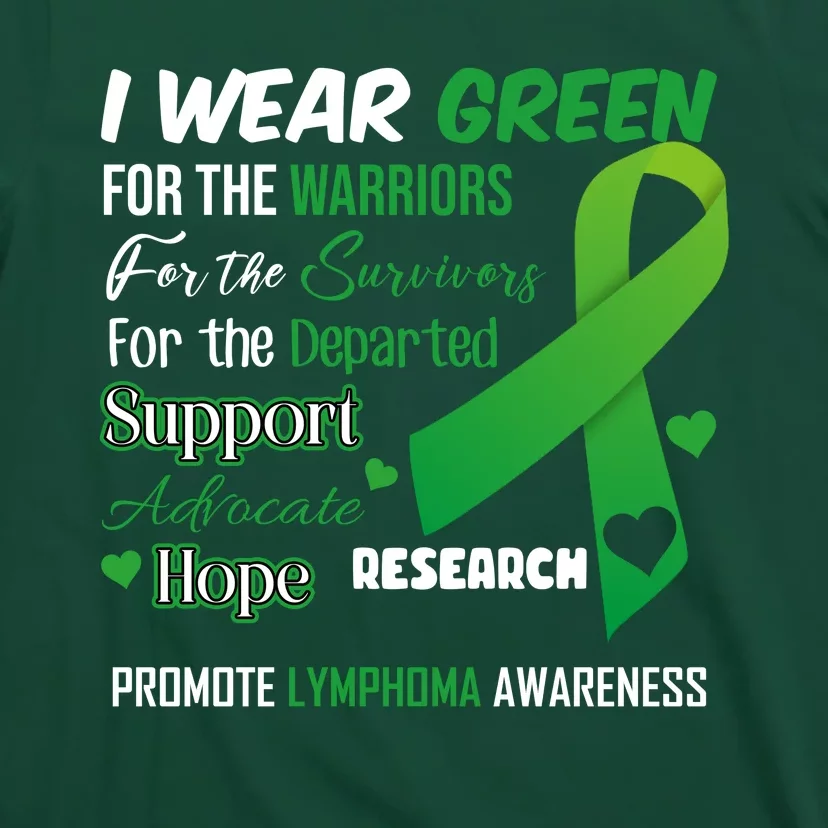 Promote Lymphoma Awareness Wear Green T-Shirt