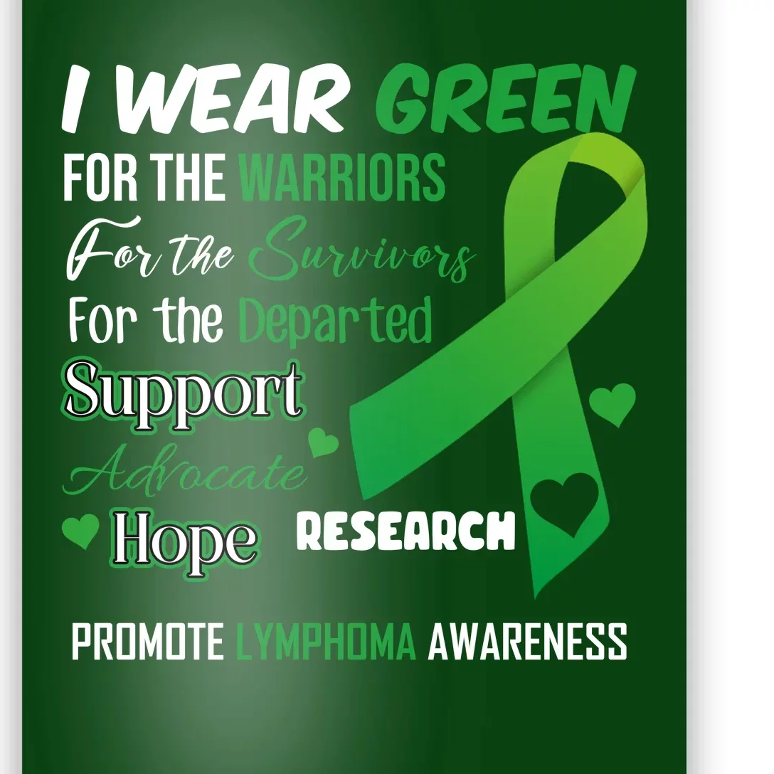 Promote Lymphoma Awareness Wear Green Poster