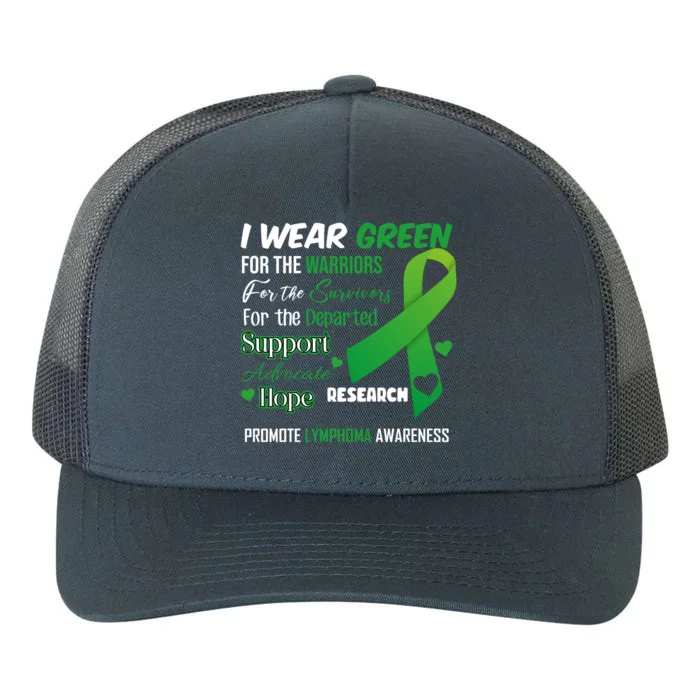 Promote Lymphoma Awareness Wear Green Yupoong Adult 5-Panel Trucker Hat