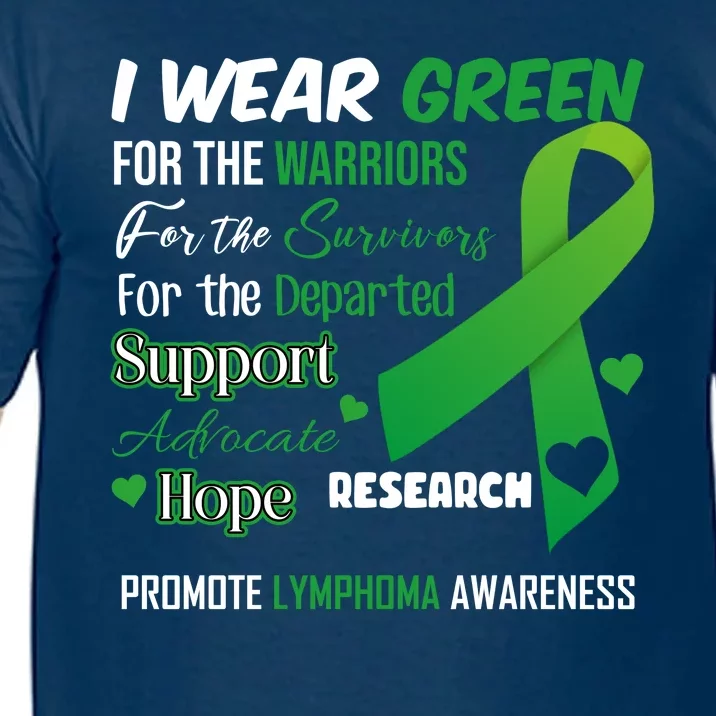 Promote Lymphoma Awareness Wear Green Comfort Colors T-Shirt