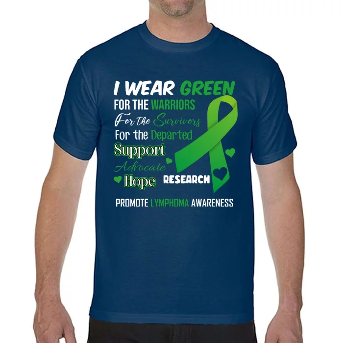 Promote Lymphoma Awareness Wear Green Comfort Colors T-Shirt