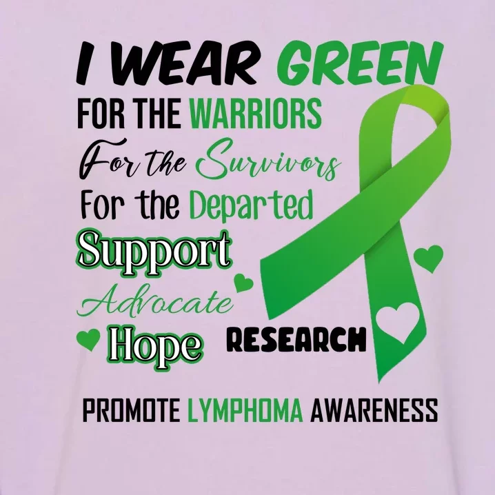 Promote Lymphoma Awareness Wear Green Garment-Dyed Sweatshirt