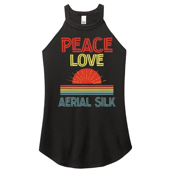 Piece Love Aerial Silk Funny Women’s Perfect Tri Rocker Tank