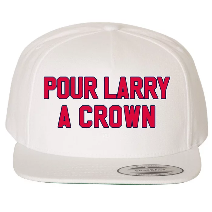 POUR LARRY A CROWN Funny Home Run Celebration Wool Snapback Cap