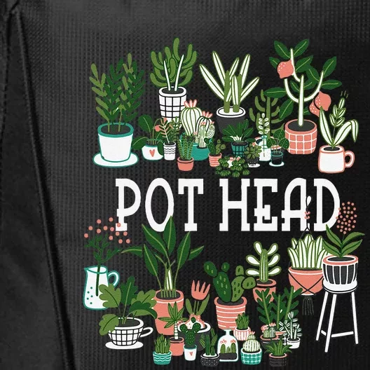 Plant Lover And Gardener Pot Head Succulent City Backpack